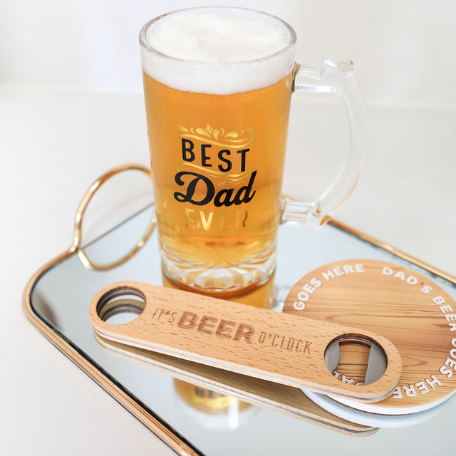 Splosh Wooden Bottle Opener - Beer O'Clock