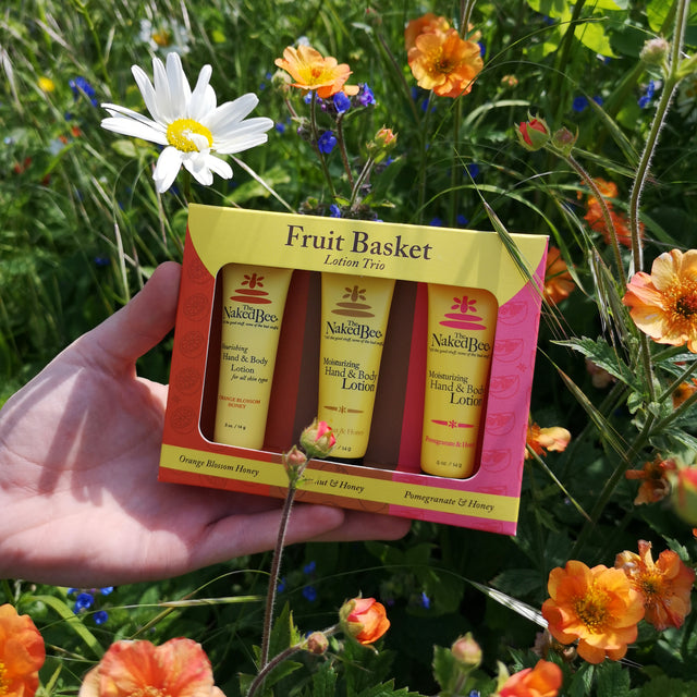The Naked Bee Hand & Body Lotion Fruit Basket Trio