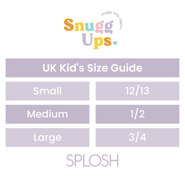 Splosh Kids Brown Sloth Slippers (Size Small 12/13)