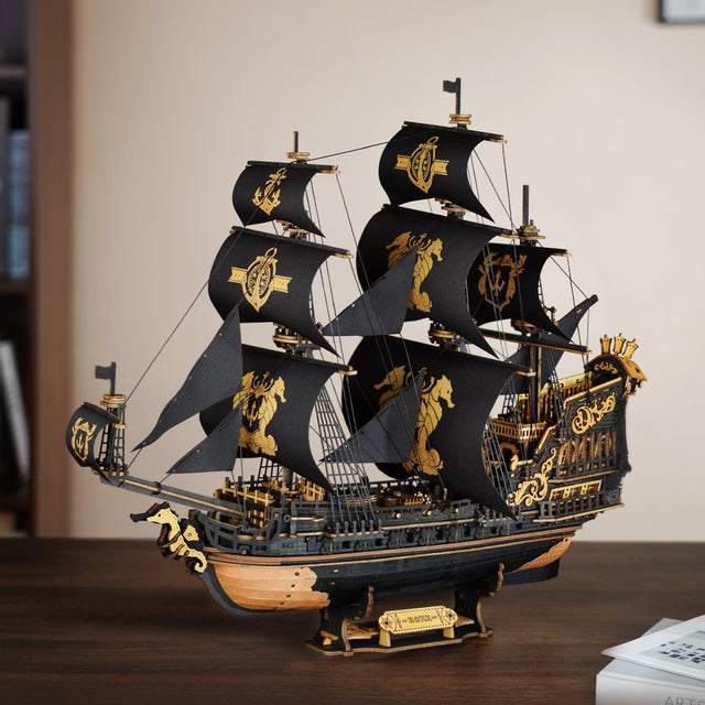 The Seahorse Barque Lifestyle MCB02 from the Robotime ROKR Models collection