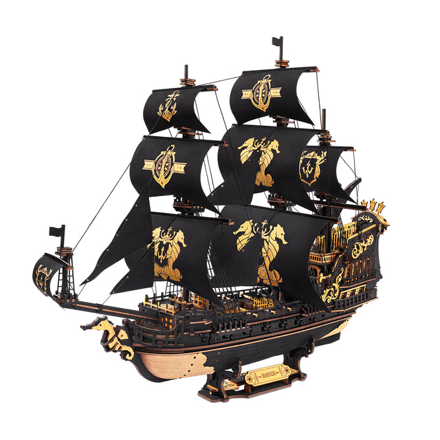 The Seahorse Barque MCB02 from the Robotime ROKR Models collection