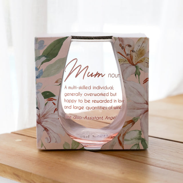 Splosh Mother's Day - Stemless Wine Glass