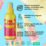 Mr Mozzie 2 Pack Insect Repellent Spray 75ml DEET Free, Natural, Vegan