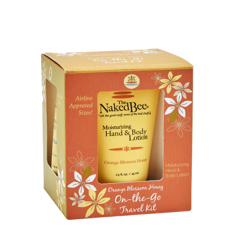 The Naked Bee Orange Blossom Honey On-The-Go Travel Set Gift Collection
