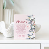 Splosh Mum Verse Sign Native Blooms