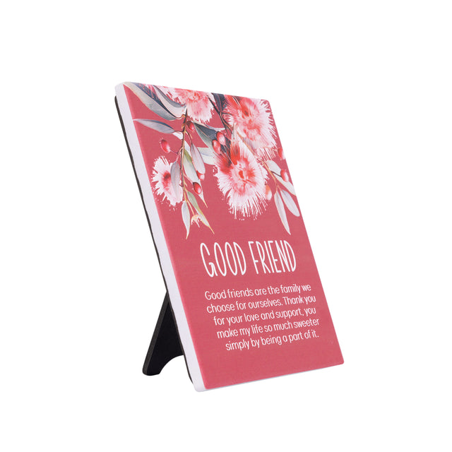 Splosh Good Friend Verse Sign Native Blooms
