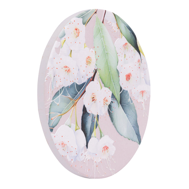 Splosh White Floral Ceramic Coaster Native Blooms