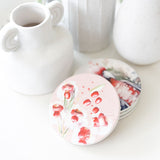 Splosh Pink Floral Ceramic Coaster Native Blooms
