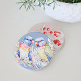 Splosh Lorikeets Ceramic Coaster Native Blooms