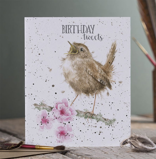 Wrendale Designs Birthday Tweets Card