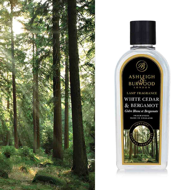 Ashleigh & Burwood Lamp Fragrance 500ml - White Cedar & Begamot