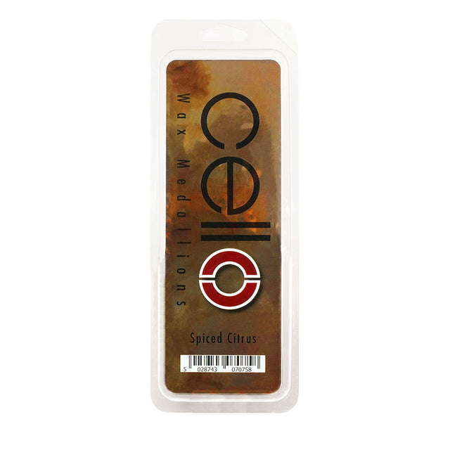 Cello Flickering Embers Electric Melt Burner & Spiced Citrus Wax Medallion Set