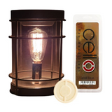 Cello Black Smoke Edison Electric Melt Burner & Spiced Citrus Wax Medallion Set