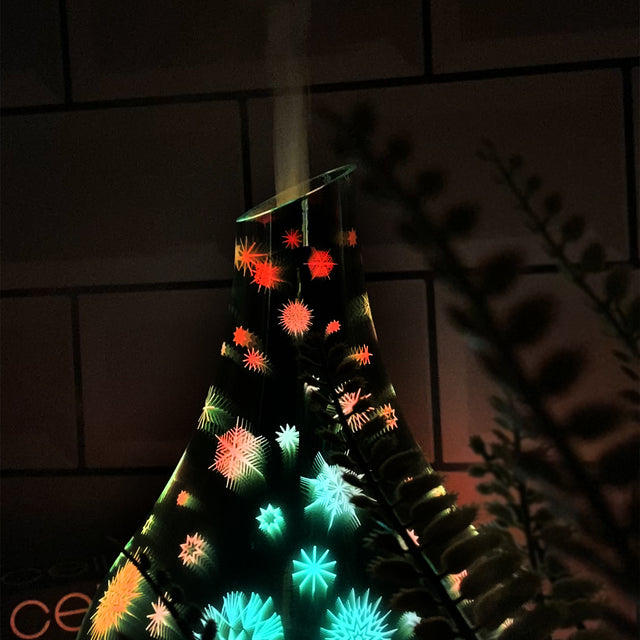 Cello Snowflake 3D Large Ultrasonic Diffuser with Harmony Mix. 7 Oils Set