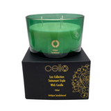 Cello Premium Reed Diffuser & 3 Wick Candle Set - Antique Sandalwood Set