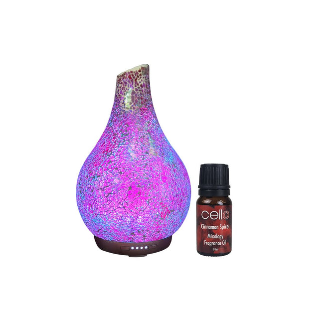Multi-Colour Mosaic Glass Ultrasonic Diffuser - Large