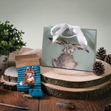 Wrendale Designs Fox Sock Born to be Wild - TEAL