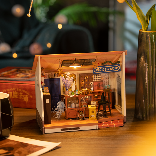 ROBOTIME Rolife Kits Kiki's Magic Emporium DIY Miniature House Kit - DG155 lifestyle 