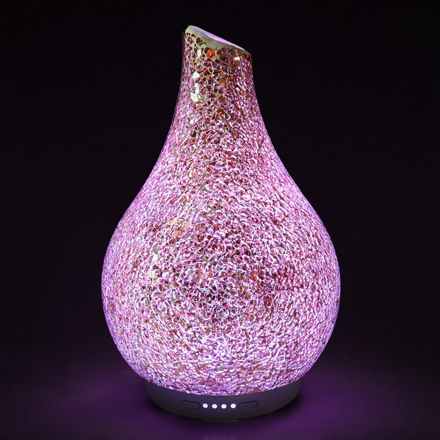 Gold Mosaic Glass Ultrasonic Diffuser - Large
