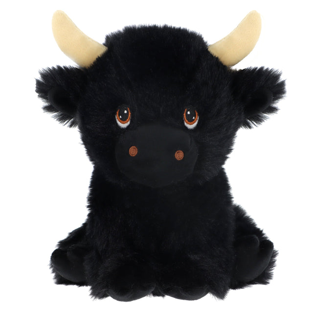 Keeleco Black Shaggy Cow (18cm)