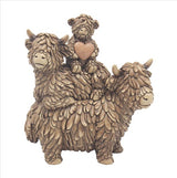 Lesser & Pavey - Highland Cow Hughie Family