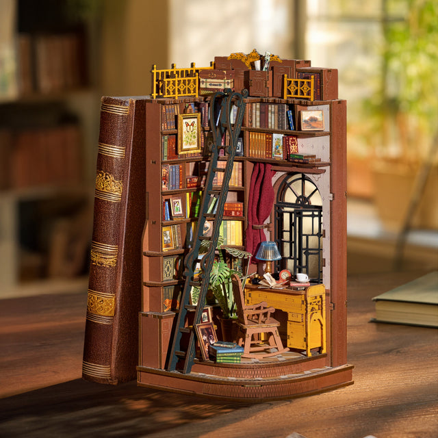 TGE02 Silent Corner Study Rolife kits by Robotime lifestyle