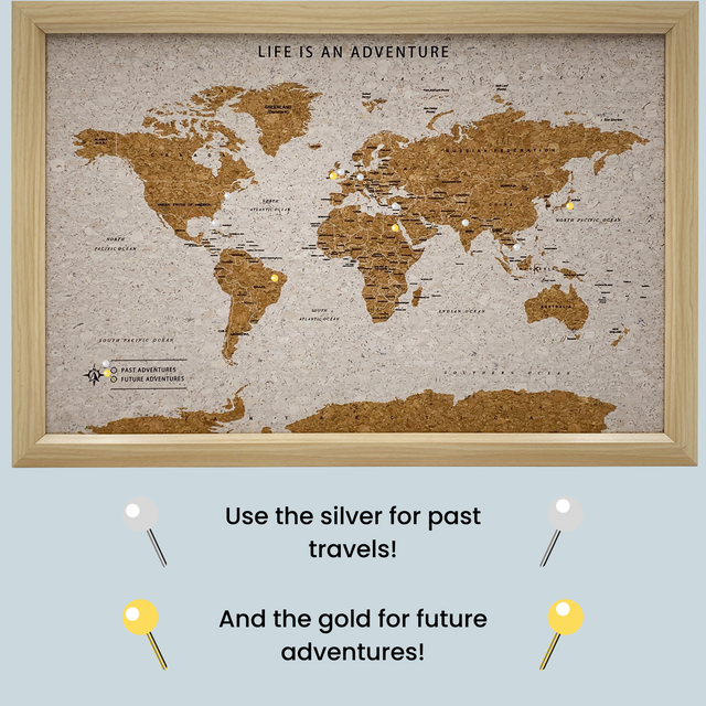 Splosh Travel Map - White World Map
