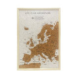 Splosh - Travel Map - XL Desk Europe