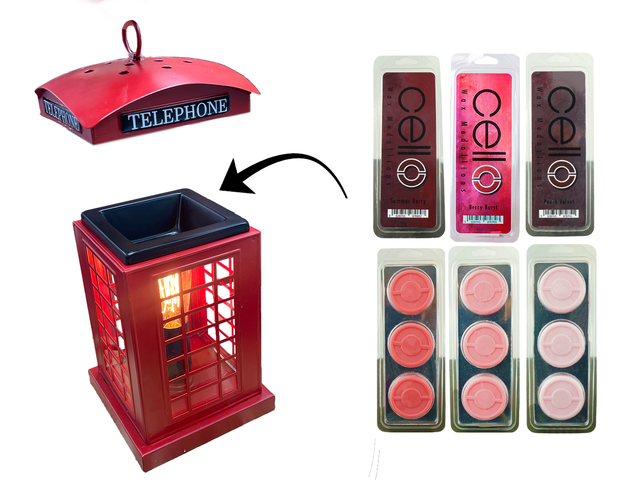 Cello Telephone Box Electric Wax Burner