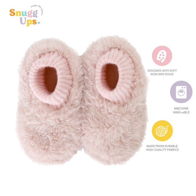 Splosh Toddler Pink Metallic Slippers