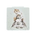 Wrendale Designs Rabbit/Guinea Pig/Hamster Mirror - Piggy in the Middle