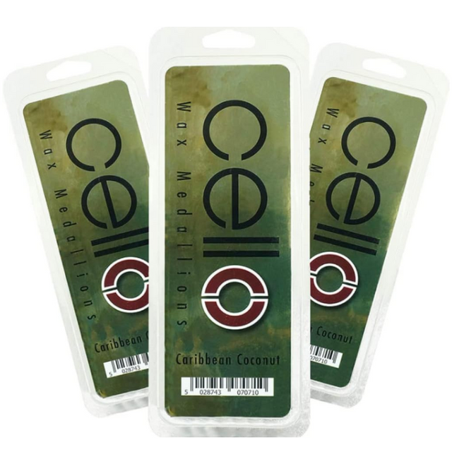 Cello Wax Medallions - Caribbean Coconut