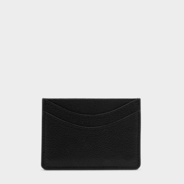 Katie Loxton black card wallet with gold-tone hardware