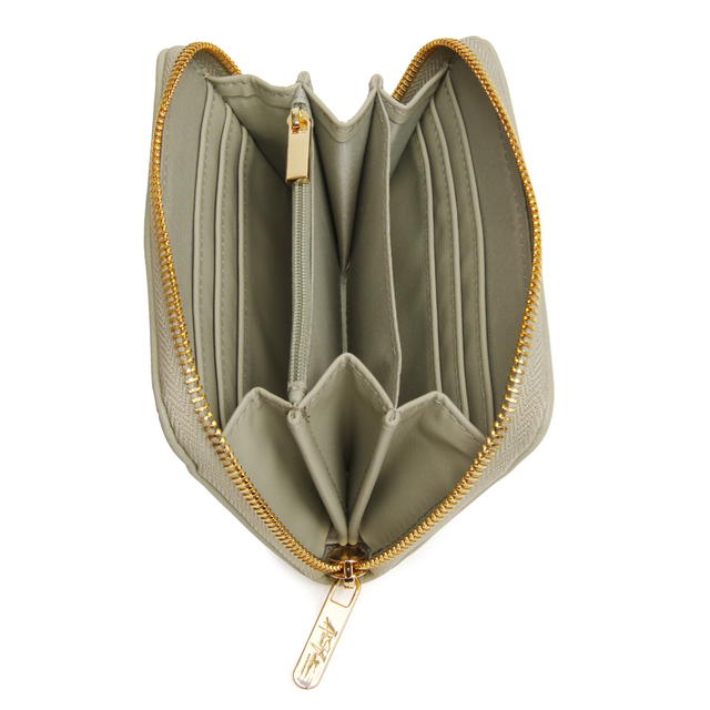 Alice Wheeler Bromley Purse with multiple card slots and secure zipped coin pocket