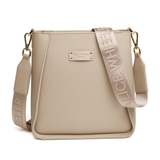 Alice Wheeler Kensington Crossbody Bag in Stone with adjustable branded strap and spacious lined interior