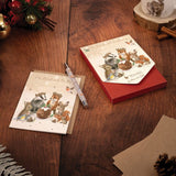 Wrendale Designs Woodland Boxed Cards - The Christmas Party - Notecard Pack
