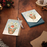 Wrendale Designs Robin Boxed Cards - Season's Tweetings - Notecard Pack