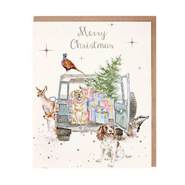Wrendale Designs Driving Home for Christmas - Notecard Pack