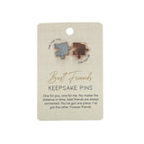 Splosh Best Friends Keepsake Pins on product backing card featuring two puzzle piece pins
