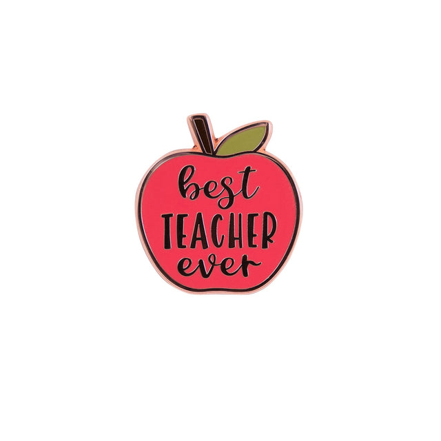 Best Teacher keepsake pin close-up detail from the Splosh Teacher Gifts collection.