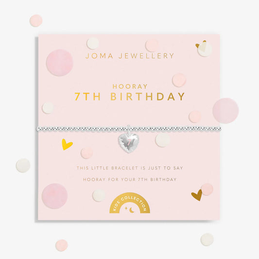 Joma Jewellery A Little Children's Confetti Bracelet - 7th Birthday