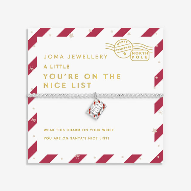 Joma Jewellery Kids' Bracelet - You're On The Nice List - A Little