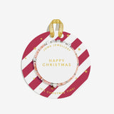 Joma Jewellery Christmas gift tag with jewelry on a white background