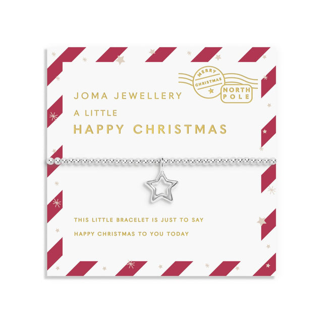 Joma Jewellery Kids' Bracelet & Hair Clips - Happy Christmas - A Little