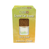 Cello Aventurine Citrus car aroma diffuser with fresh citrus fragrance