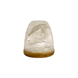 Ceramic tealight holder with robin lithophane