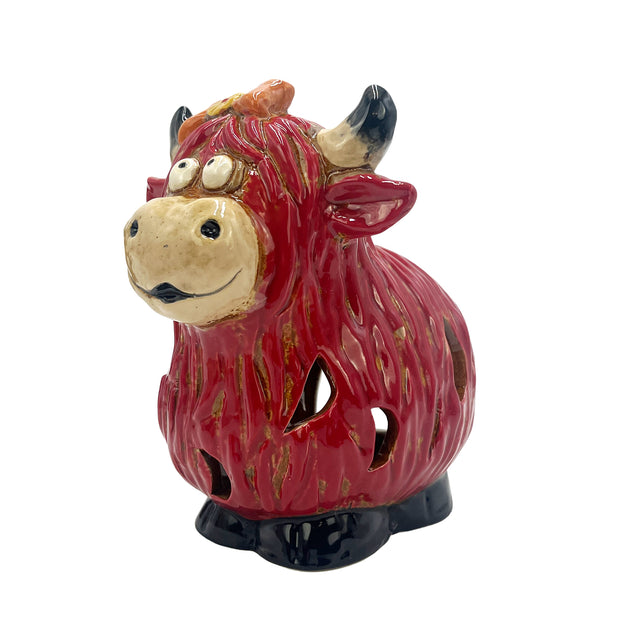 Cow tealight holder bedroom decor soft ambient lighting