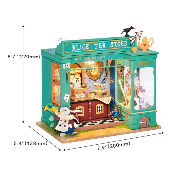 ROBOTIME Alice's Tea Shop DIY Model Kit