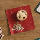 Wrendale Designs Christmas Lunch Napkin Rabbit - Merry Little Christmas