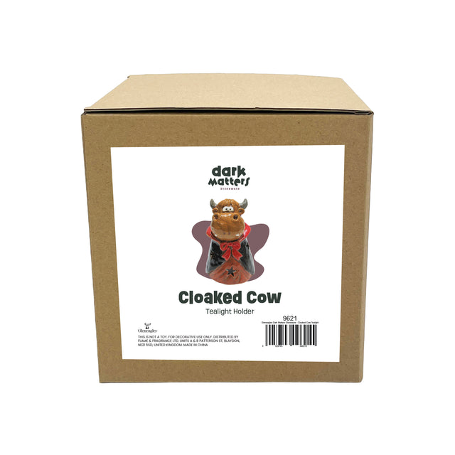 Eerie cow candle holder living room decor statement lighting packaging